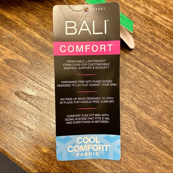 NWT Bali Comfort Revolution Easylite Seamless Wireless Brown Bra Size Large - Picture 5 of 7